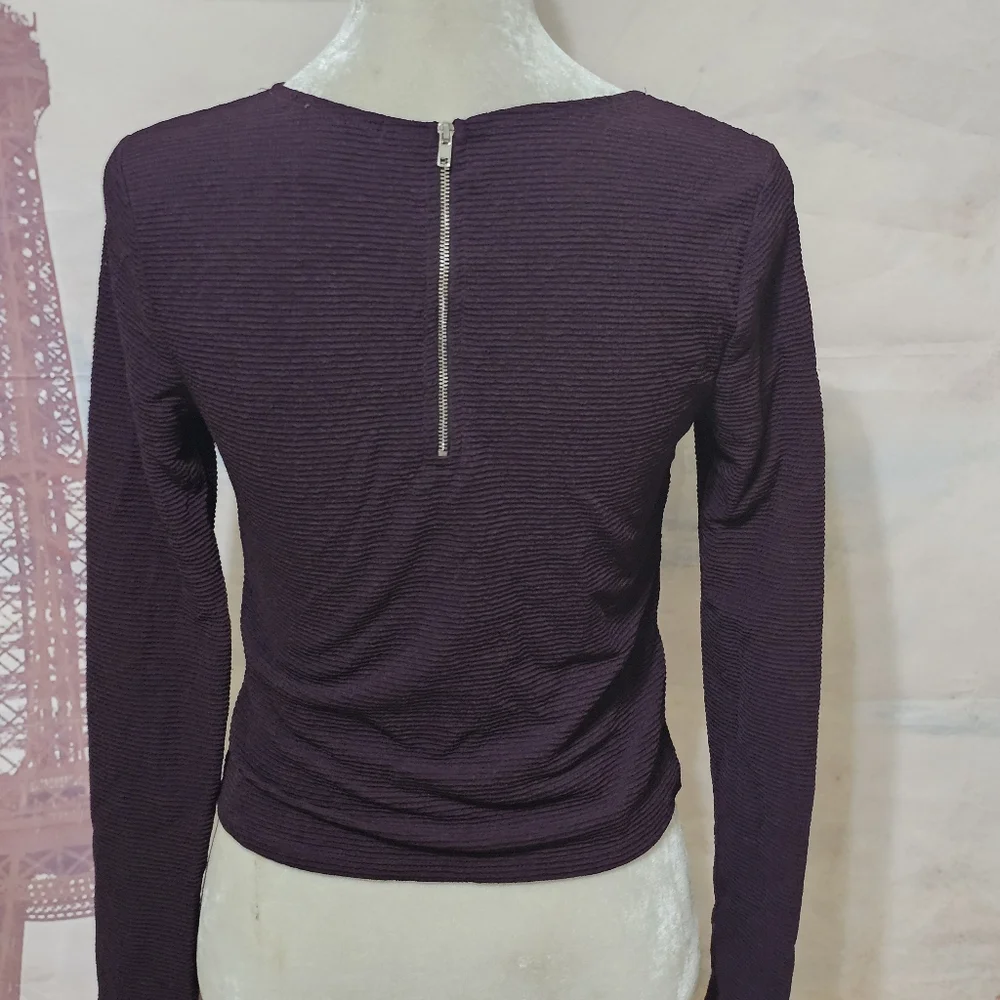 Forever 21 Deep Purple Long Sleeve Top - Picture 6 of 7